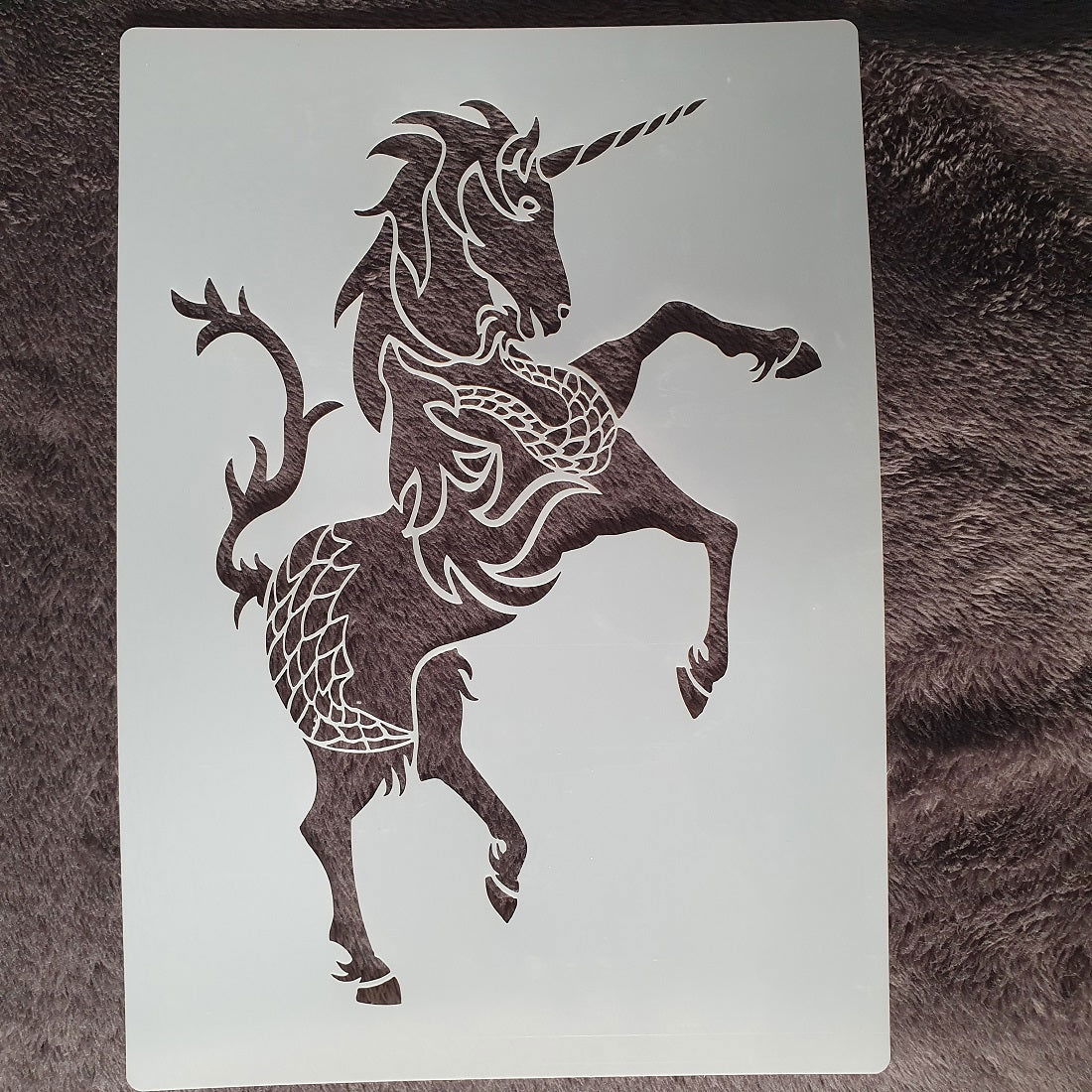 Hobby stencil Eenhoorn - A4 - Hobby en meer