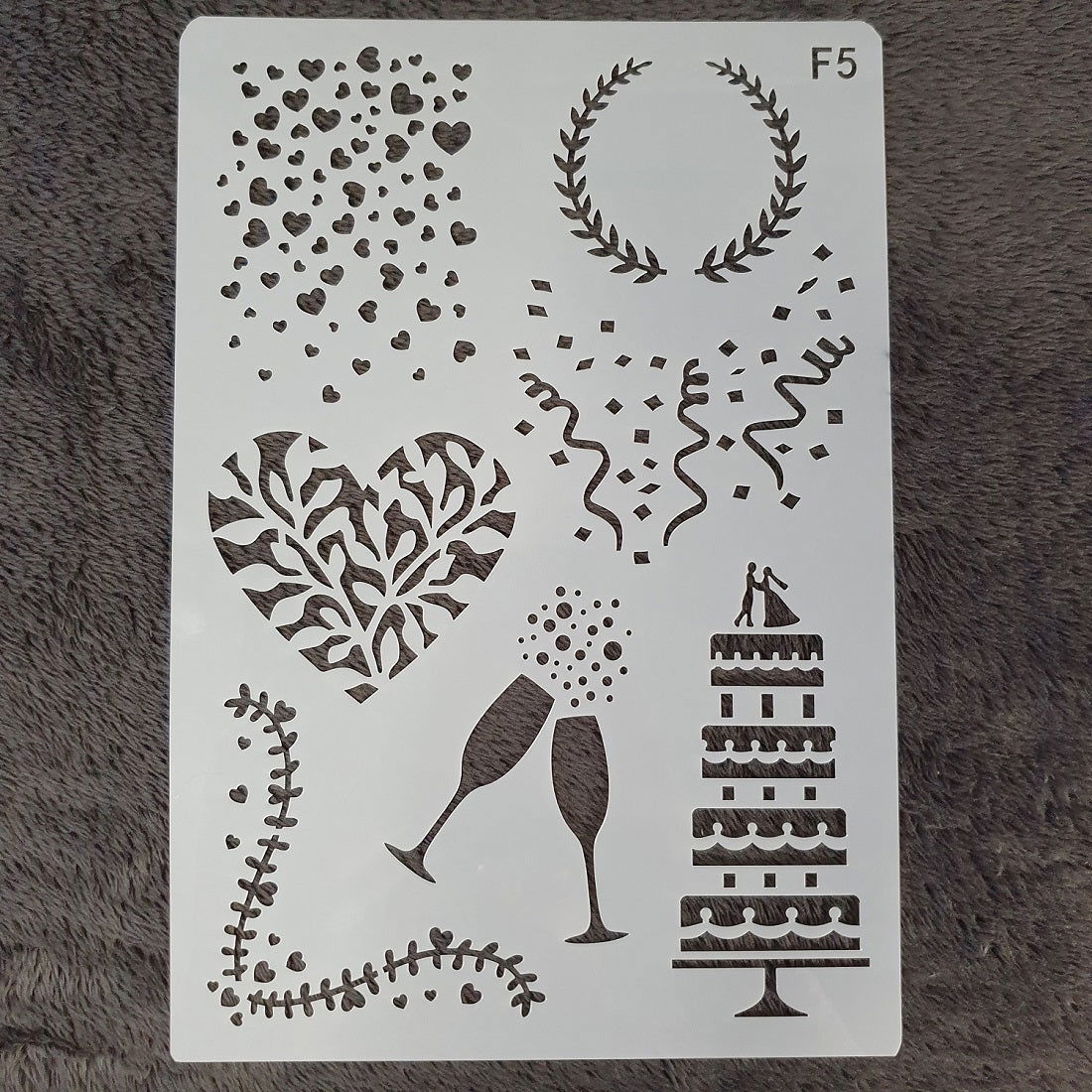 Hobby stencil Feest - A5+ - Hobby en meer