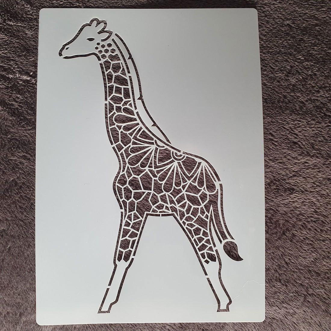 Hobby stencil Giraffe - A4 - Hobby en meer