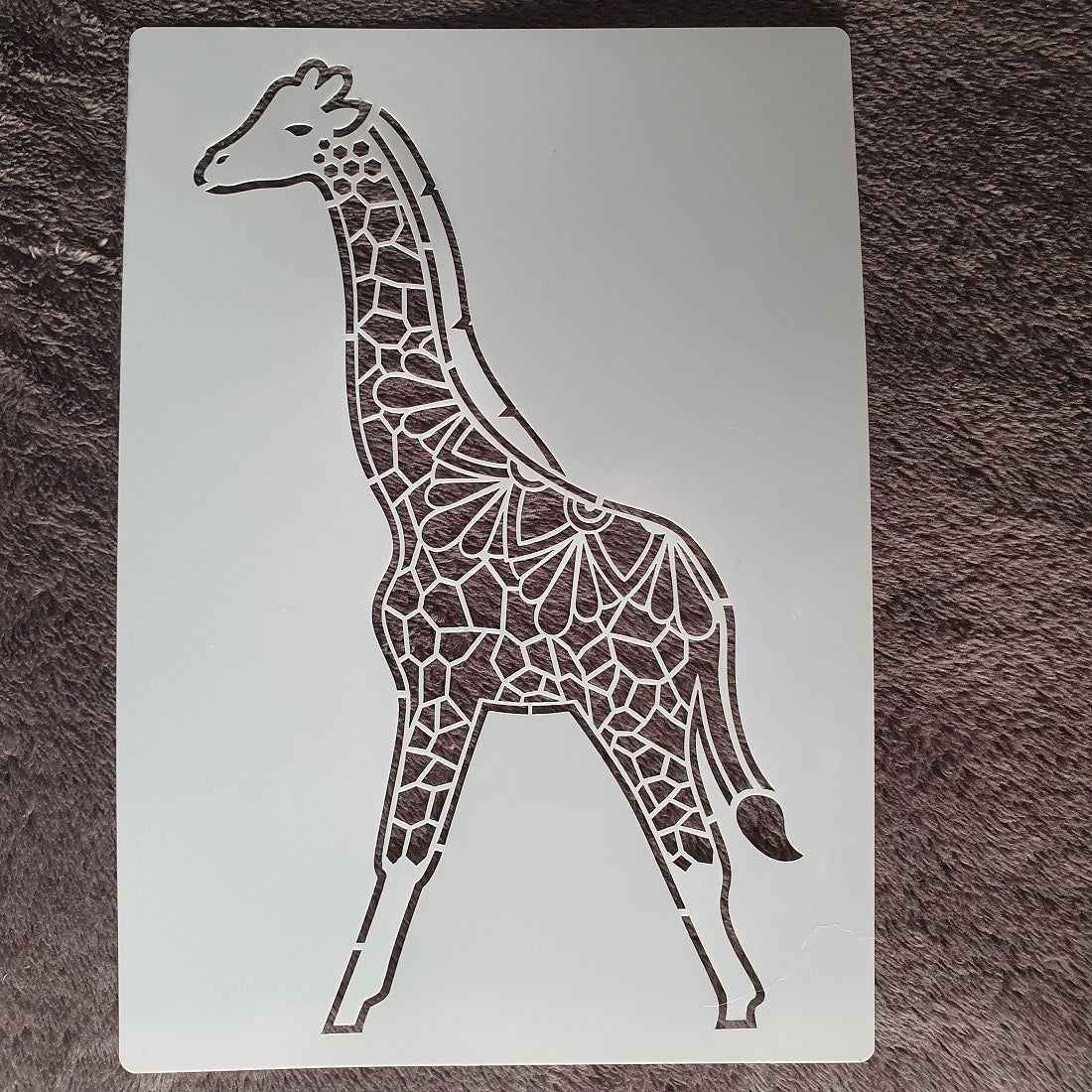 Hobby stencil - Giraffe - A4