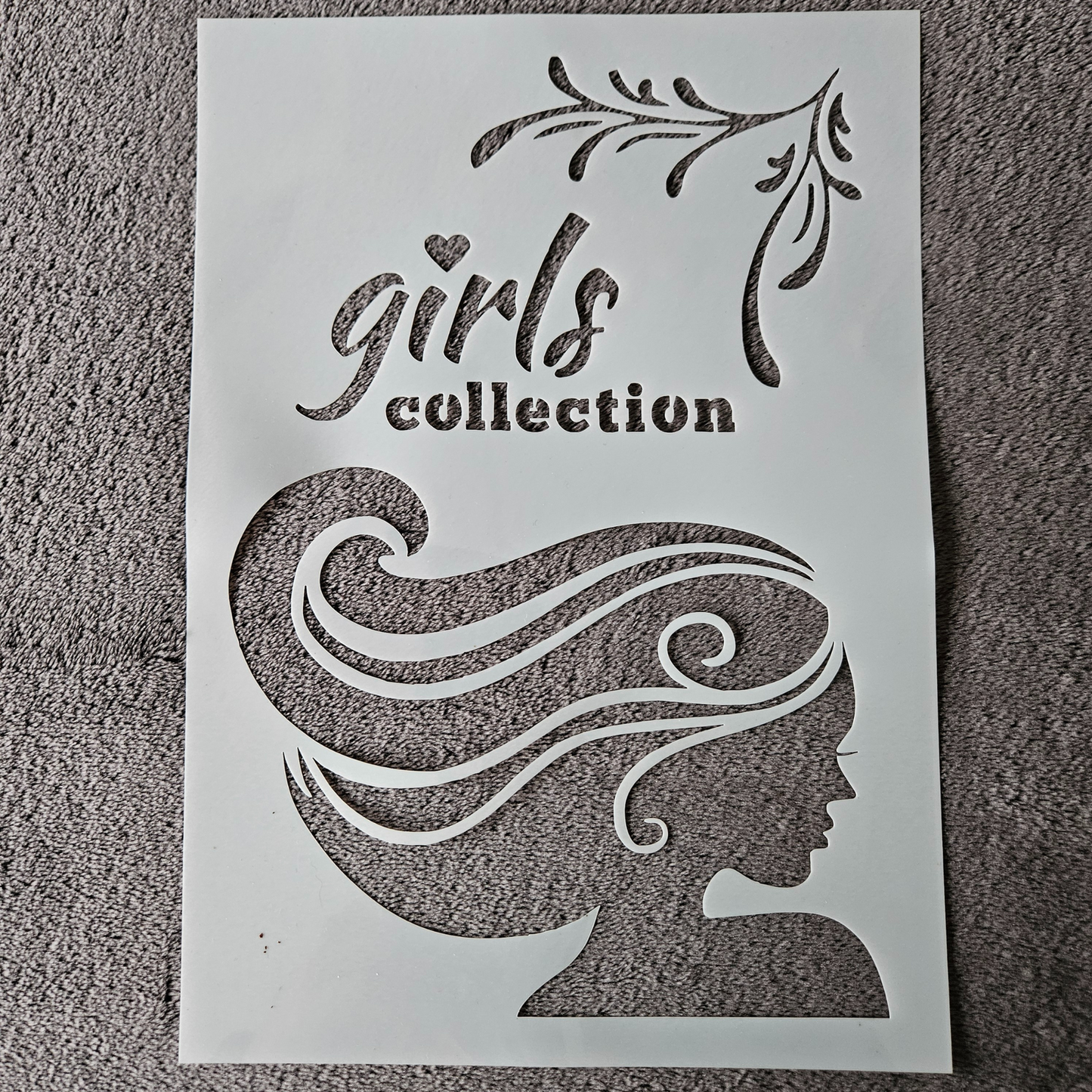 Hobby stencil Girls collection - A4 - Hobby en meer