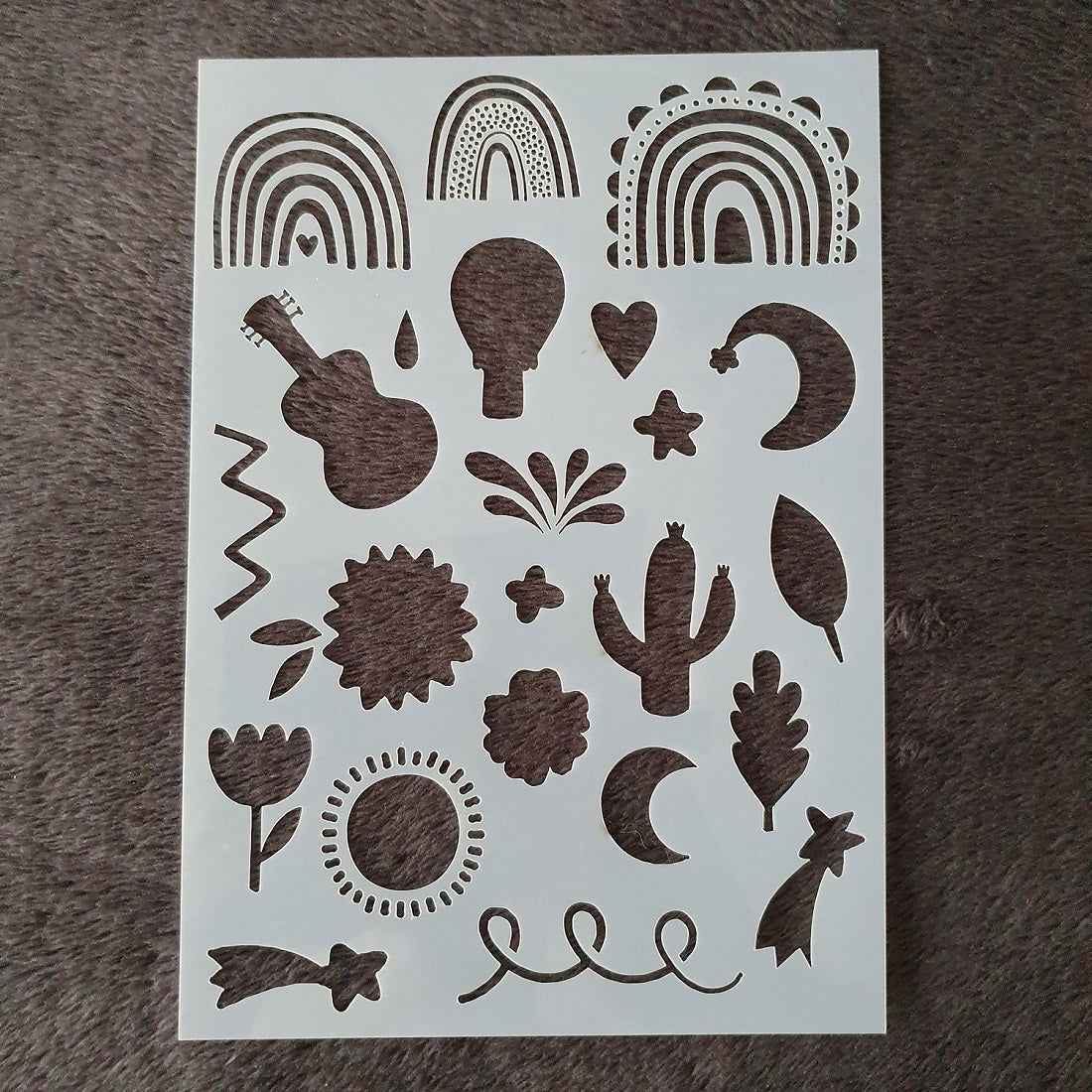 Hobby stencil - Happy - A5