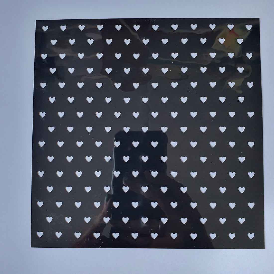 Hobby stencil - Hartjes - 15x15 cm