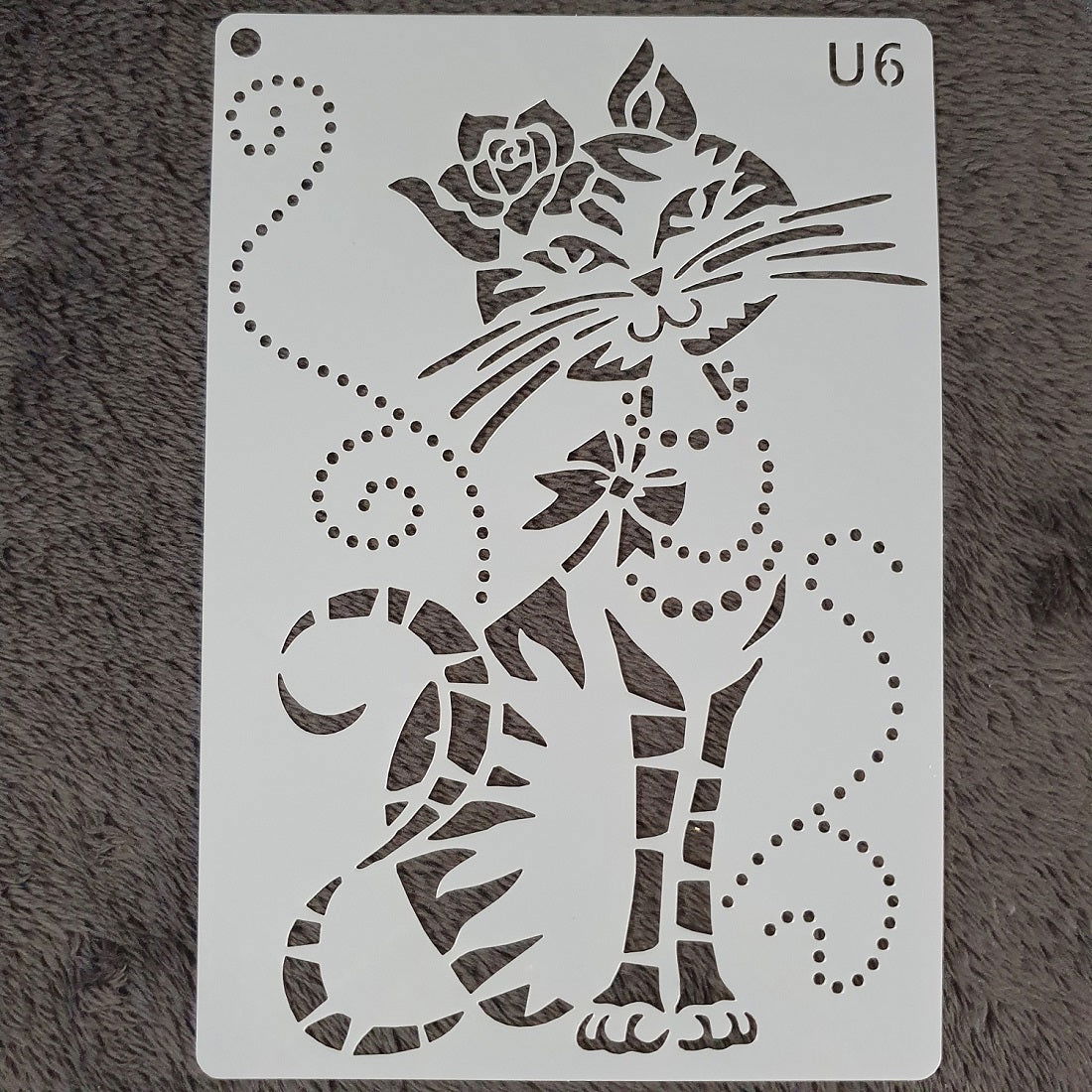 Hobby stencil Kat - A5 - Hobby en meer