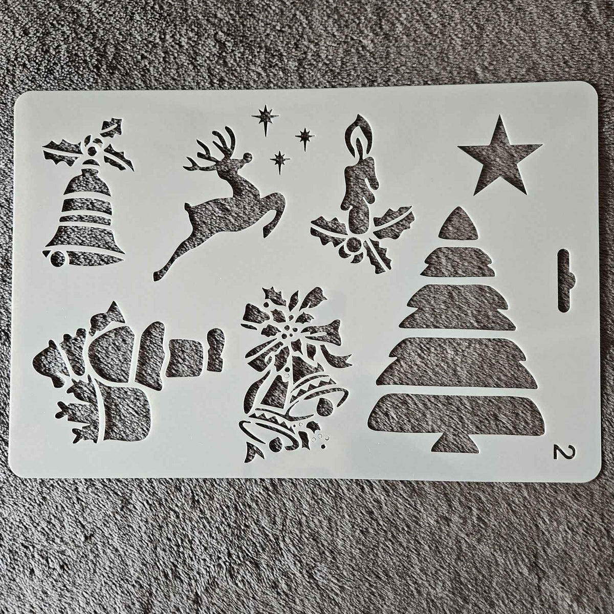 Hobby stencil Kerst - Kerst figuurtjes - A5+
