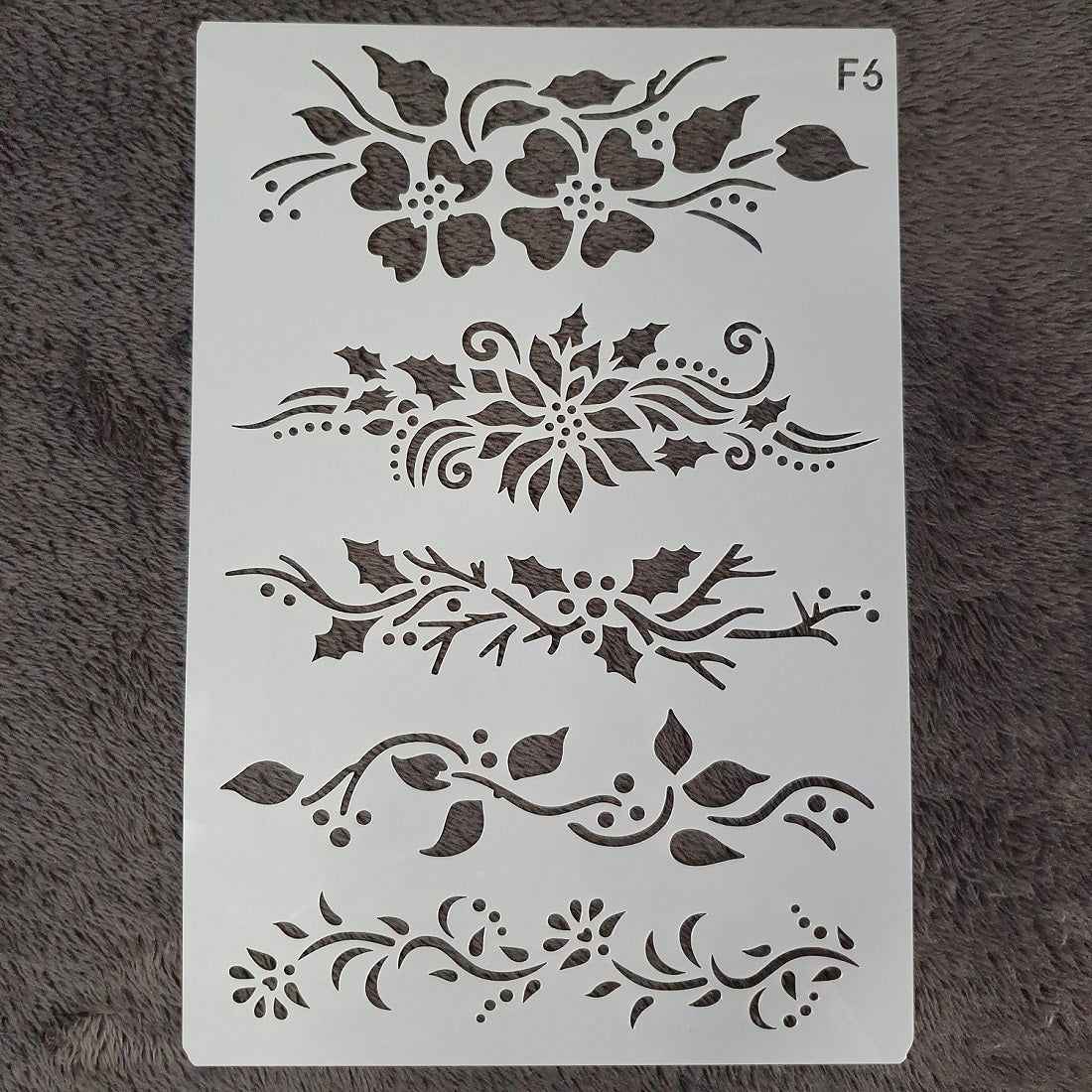 Hobby stencil Kerst - Kerst takken - A5+