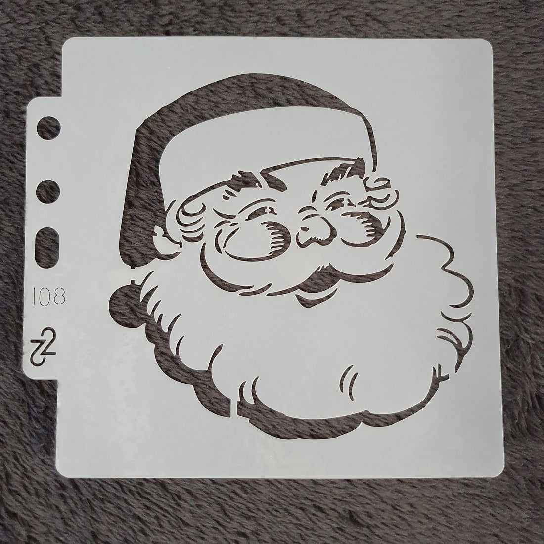 Hobby stencil Kerst - Kerstman - 13 x 13
