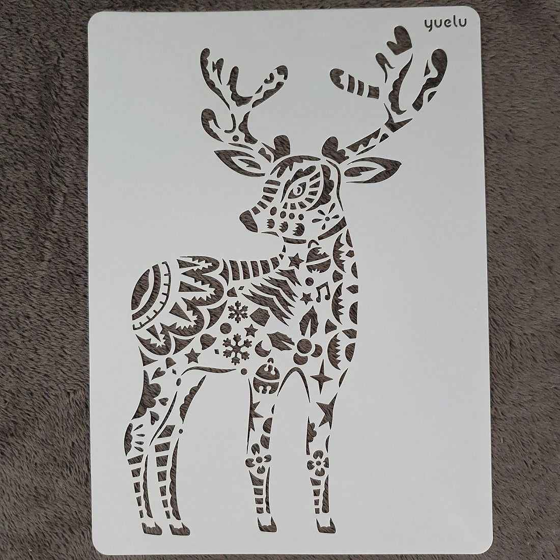 Hobby stencil - Kerst rendier - A4