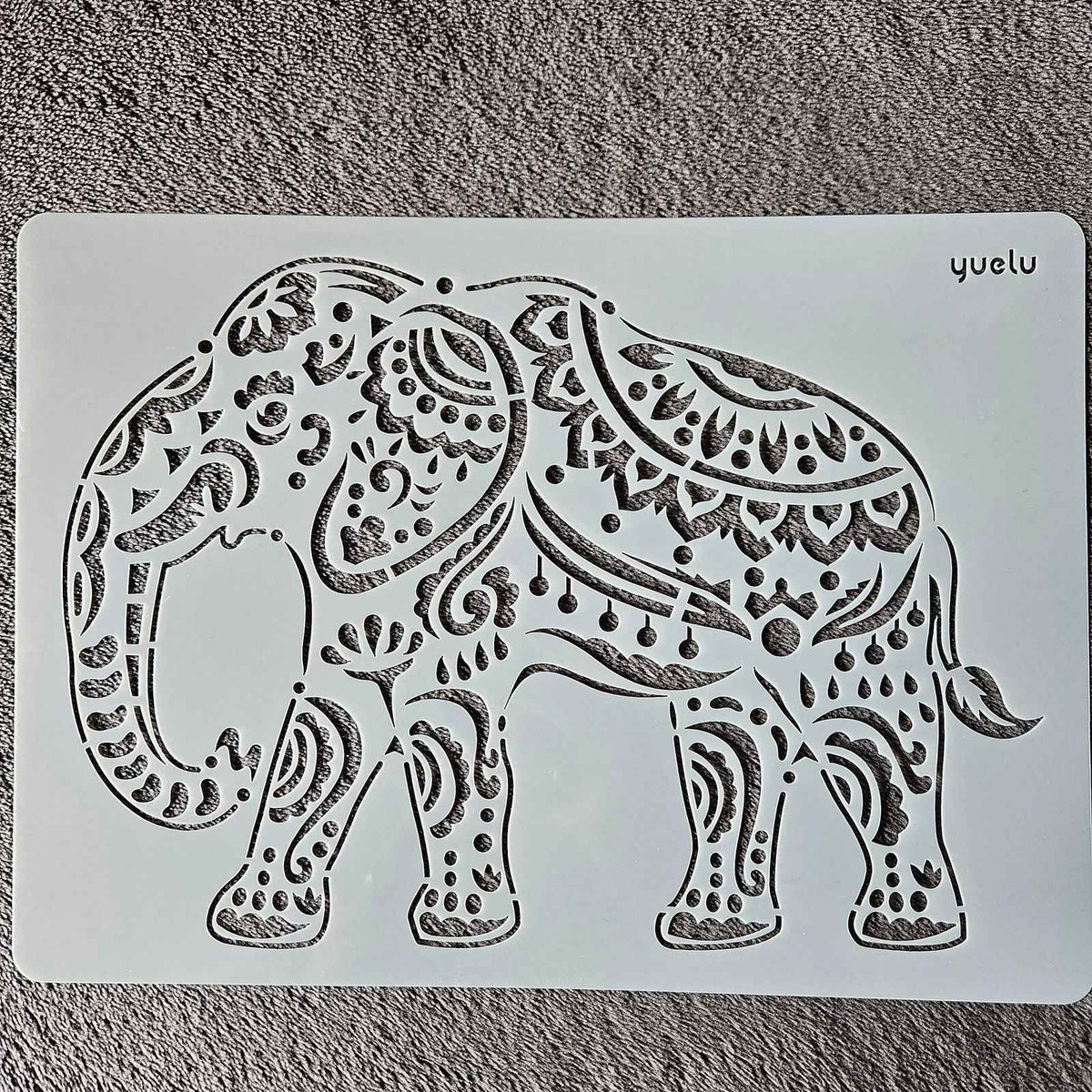 Hobby stencil - Olifant- A4