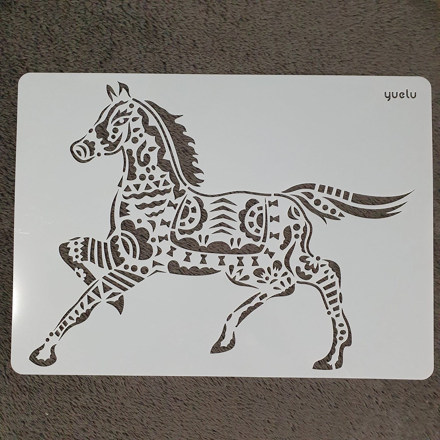 Hobby stencil Paard- A4 - Hobby en meer