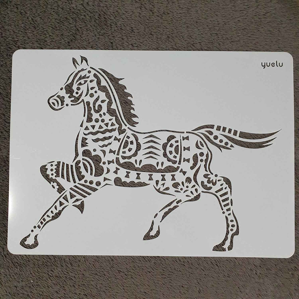 Hobby stencil - Paard- A4