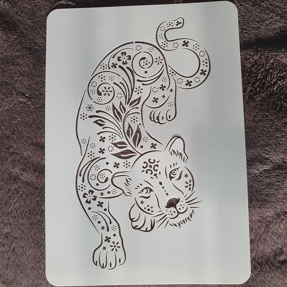 Hobby stencil Panter - A4 - Hobby en meer