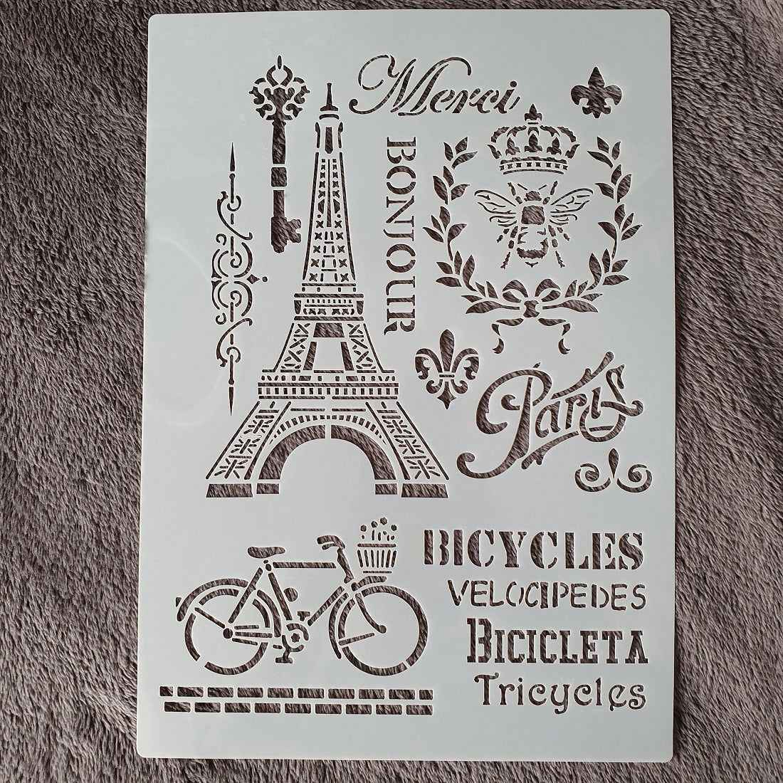 Hobby stencil - Parijs - A4