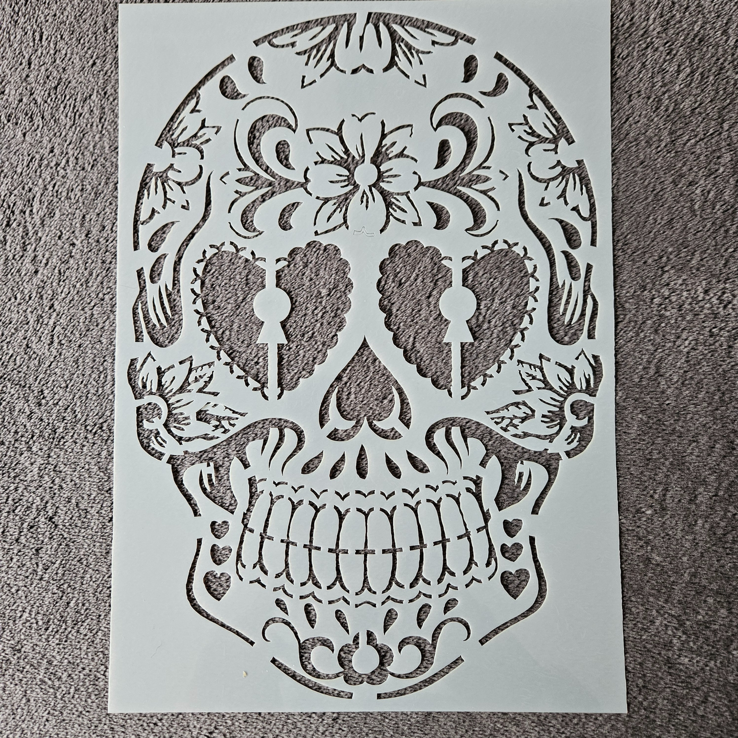 Hobby stencil Schedel - A4 - Hobby en meer