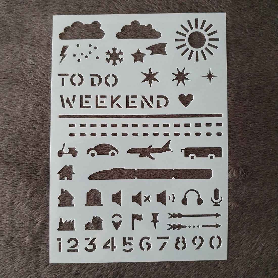 Hobby stencil - To do - A5