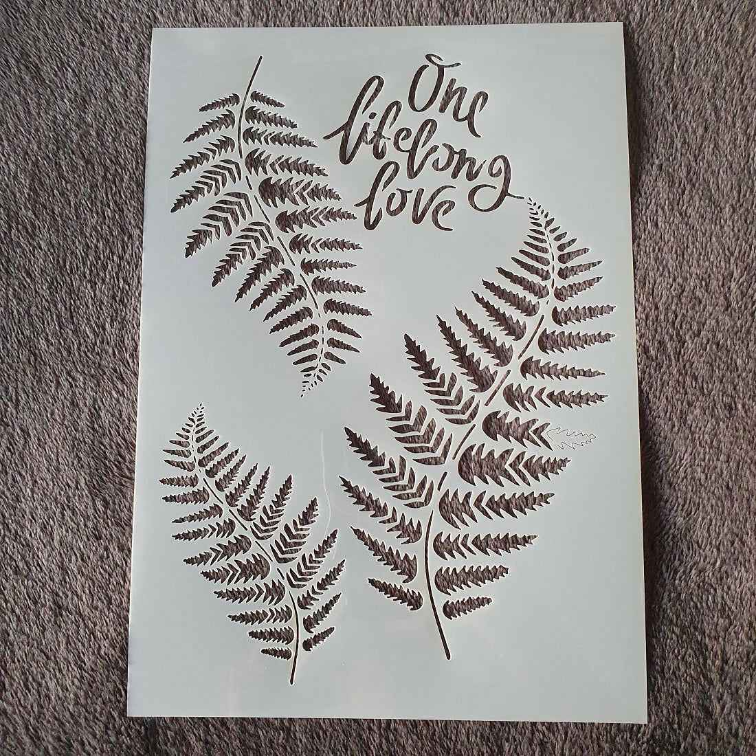 Hobby stencil - Varen bladeren - A4