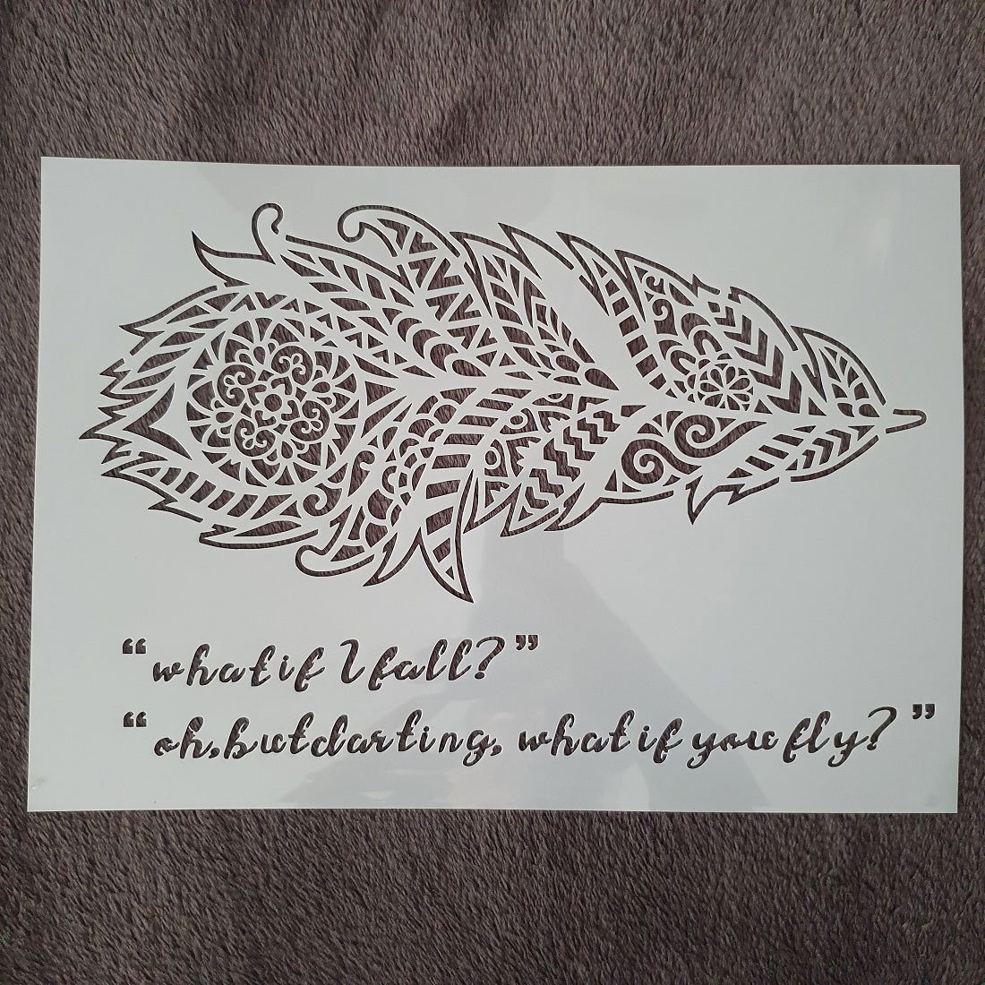 Hobby stencil Veer - A4 - Hobby en meer