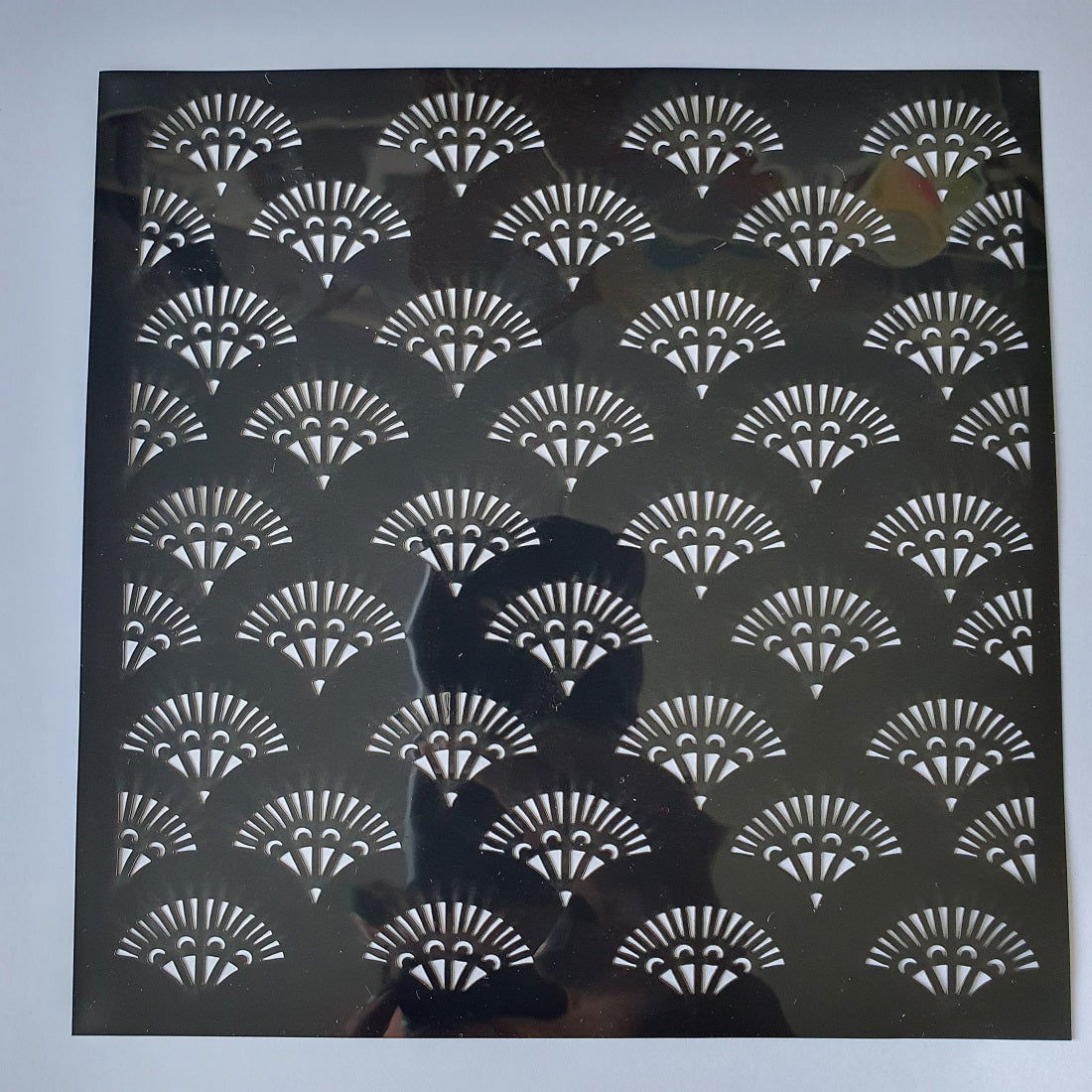 Hobby stencil Waaiers - 15x15 cm - Hobby en meer