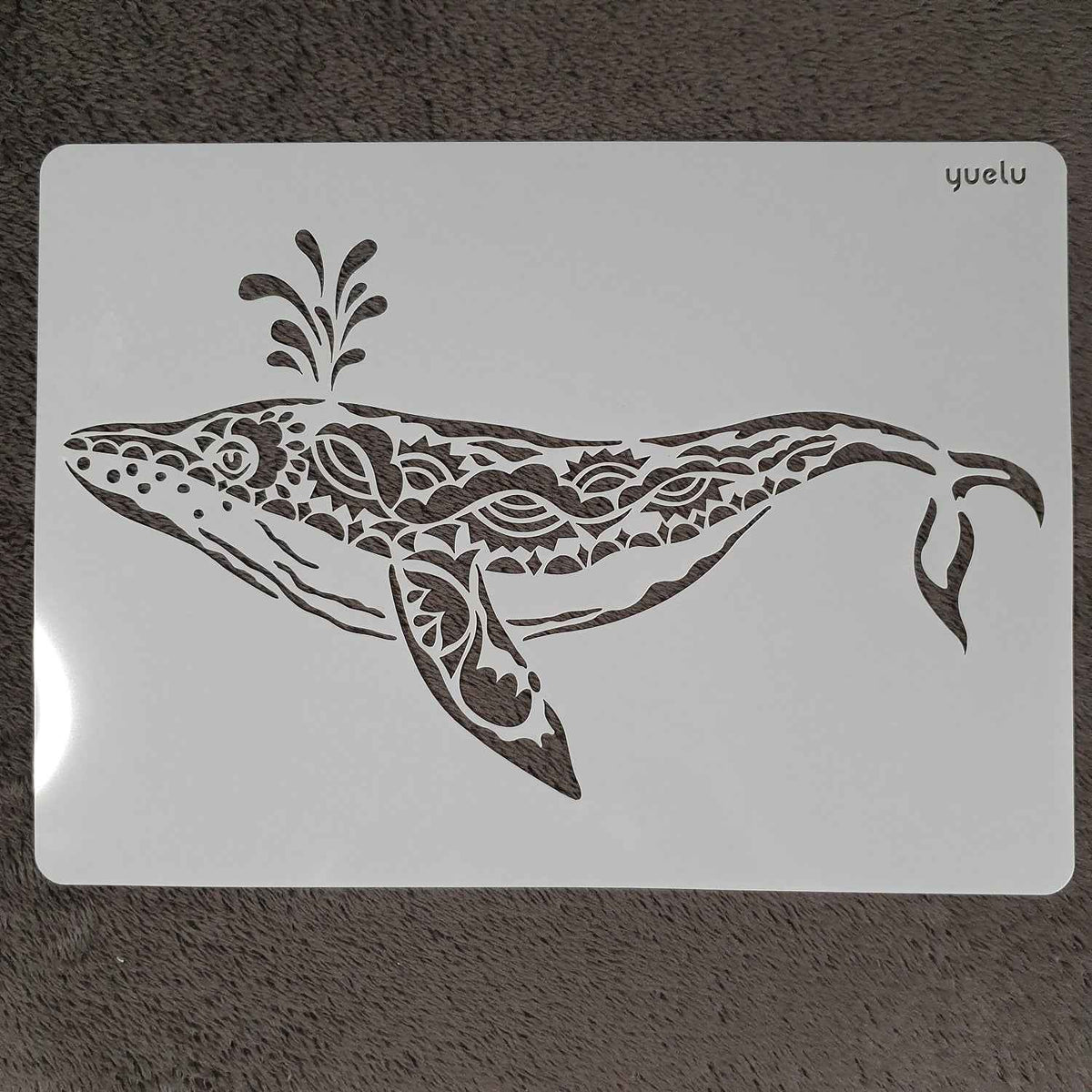 Hobby stencil - Walvis- A4