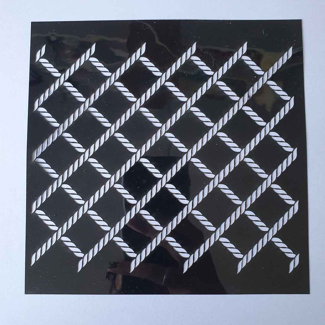 Hobby stencil - Touw- 15x15 cm