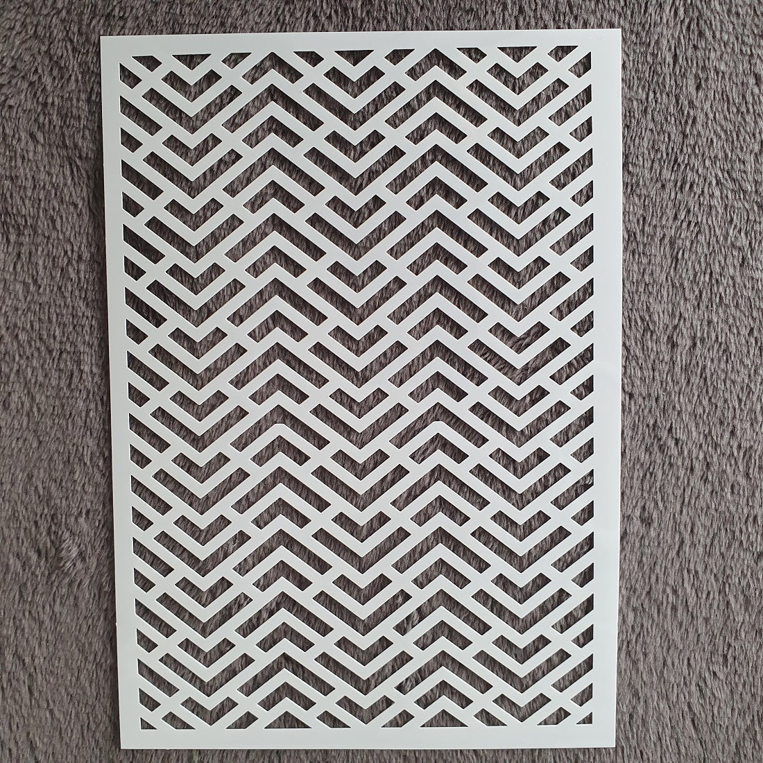 Hobby stencil visgraat - A5 - Hobby en meer