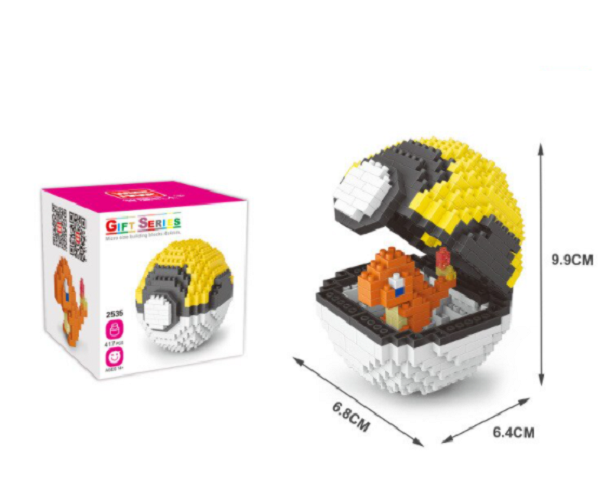 Nano blocks - Bal met draakje - 417 bouwblokjes - Hobby en meer