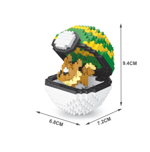 Nano blocks - Bal met vosje - 450 bouwblokjes - Hobby en meer