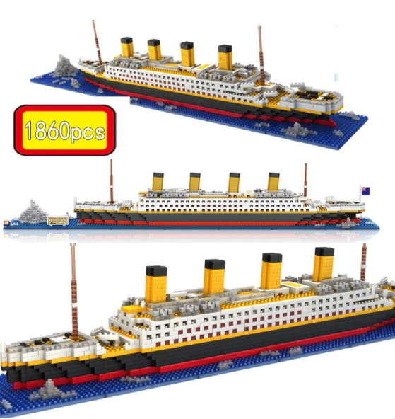 Nano blocks - Schip - 1860 bouwblokjes - Hobby en meer
