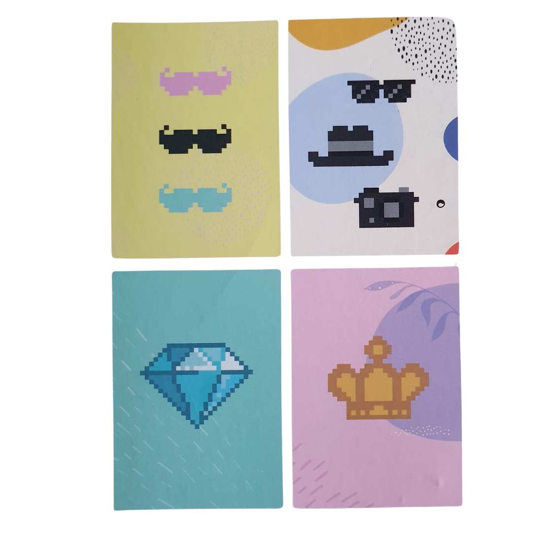 Diamond painting kaarten - Kroon, diamant, snor