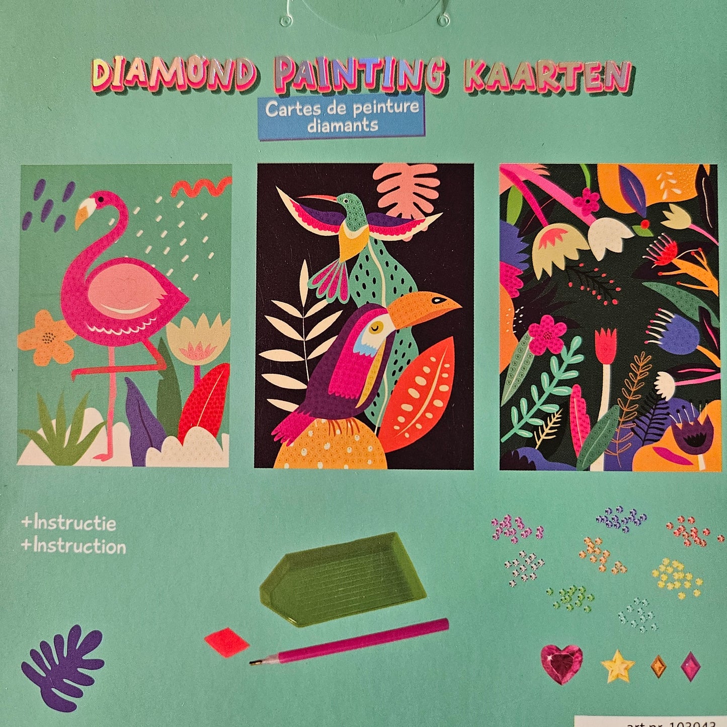 Diamond painting kaarten - Tropisch