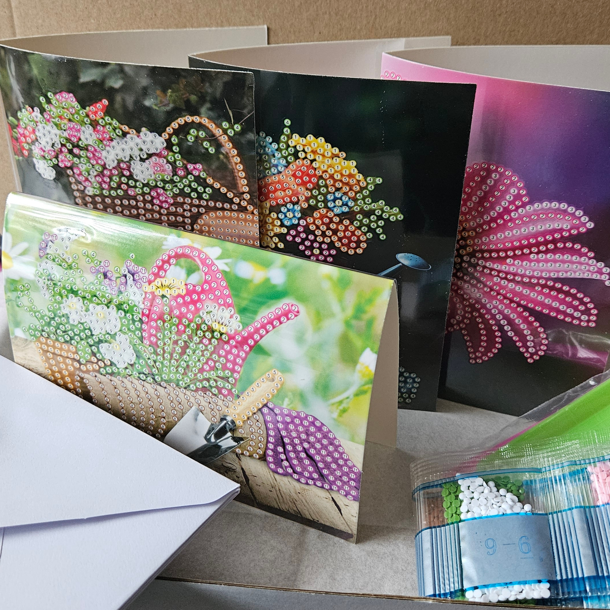 Diamond painting kaarten - Bloemen