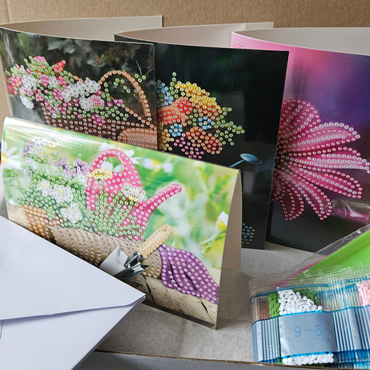 Diamond painting kaarten - Bloemen