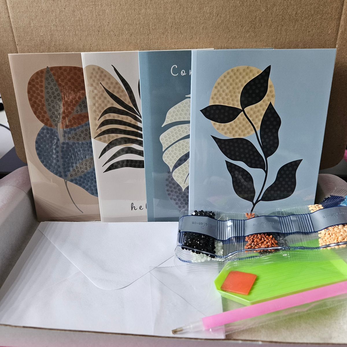 Diamond painting kaarten - Plantjes