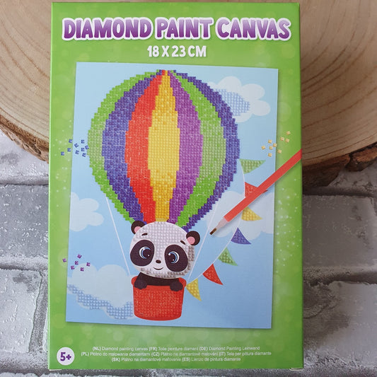 Diamond painting panda in ballon