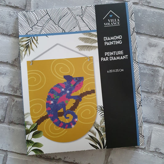 Diamond painting banner - Kameleon
