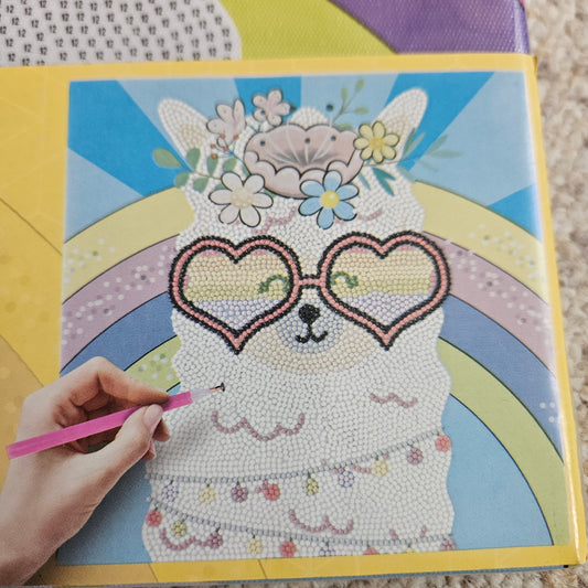 Diamond painting canvas - Lama