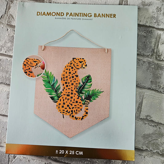Diamond painting Banner - Panter