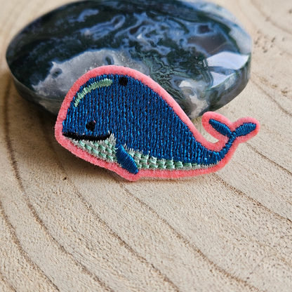 Strijk embleem - Iron on Patch - Walvis
