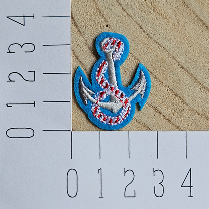 Strijk embleem - Iron on Patch - Anker