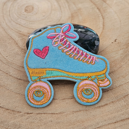 Strijk embleem - Iron on Patch -  Rolschaats