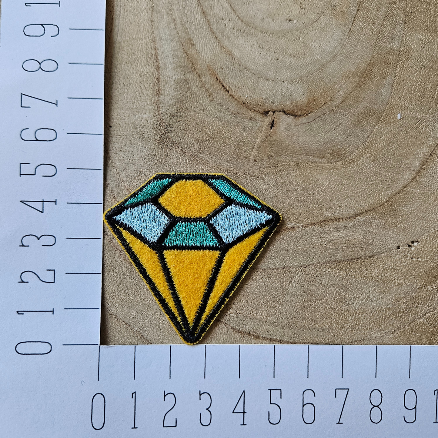Strijk embleem - Iron on Patch -  Diamant