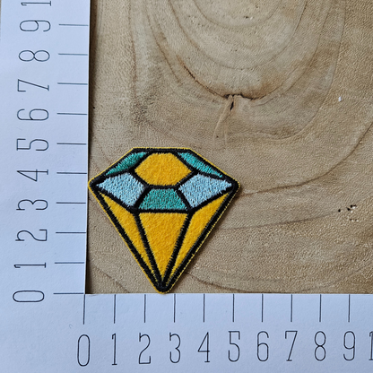 Strijk embleem - Iron on Patch -  Diamant