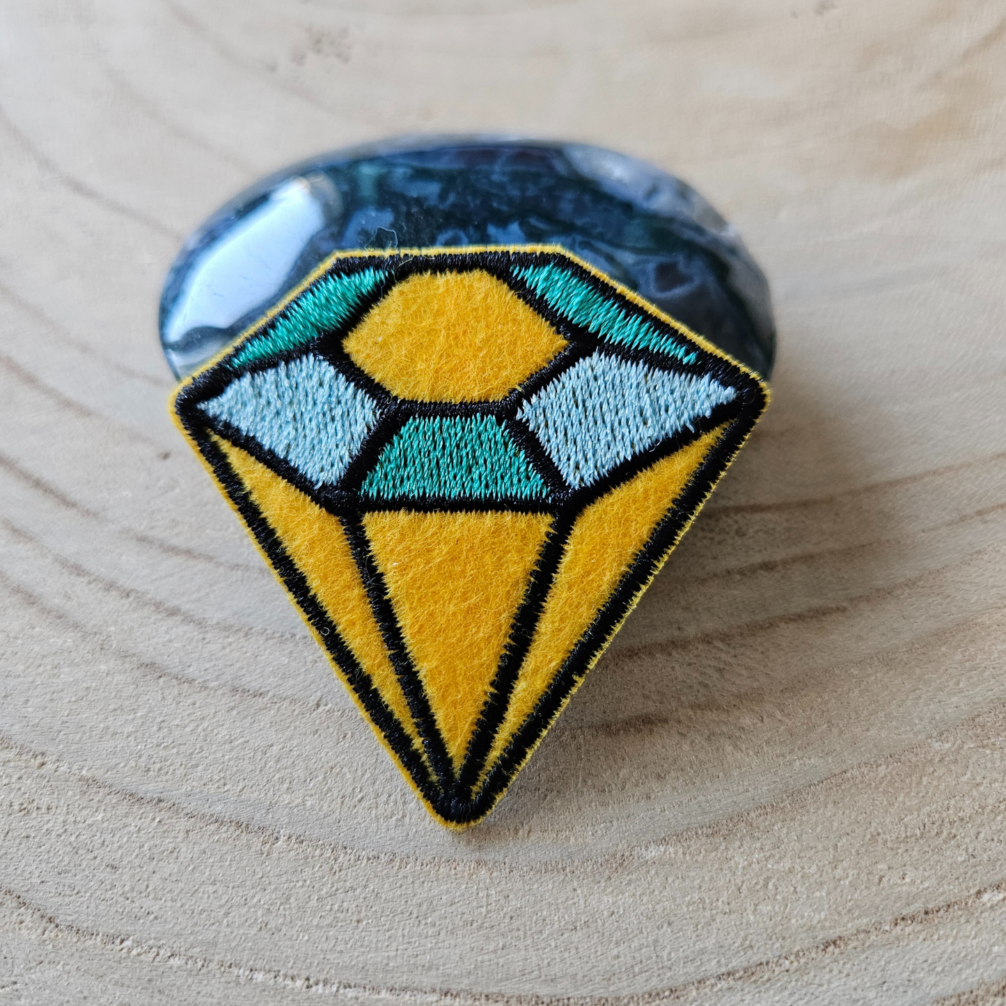 Strijk embleem - Iron on Patch -  Diamant