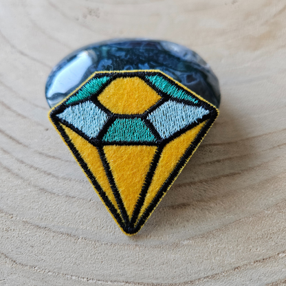 Strijk embleem - Iron on Patch -  Diamant