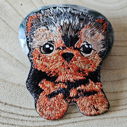 Strijk embleem - Iron on Patch - Yorkshire terrier