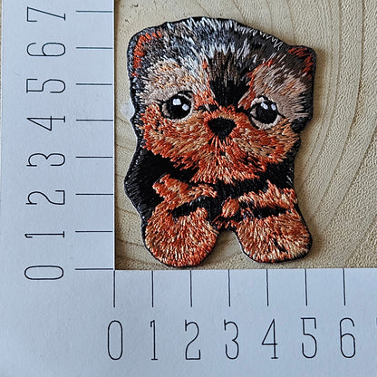 Strijk embleem - Iron on Patch - Yorkshire terrier