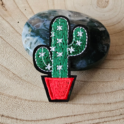 Strijk embleem - Iron on Patch -  Cactus