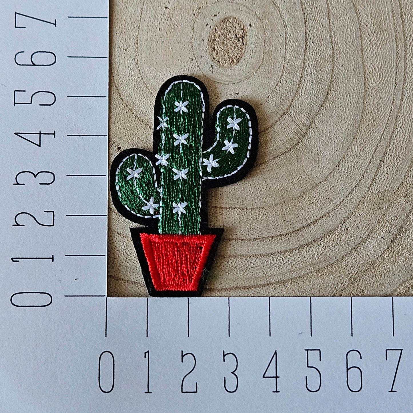 Strijk embleem - Iron on Patch -  Cactus