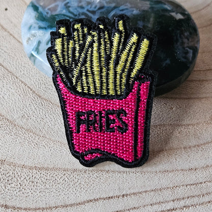 Strijk embleem - Iron on Patch - Frietjes