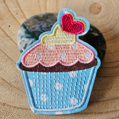 Strijk embleem - Iron on Patch -  Cupcake